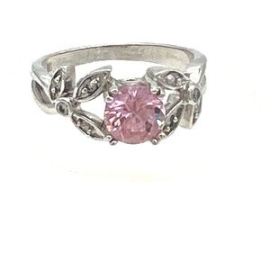 Silver and Pink Ring